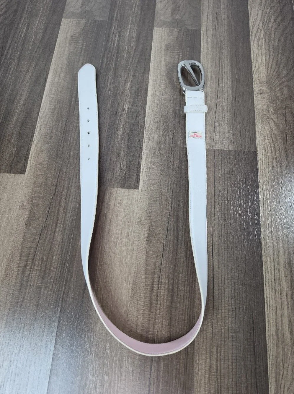 Nike Golf Grip Tech Leather Belt Sporty Chic Country Club Preppy Activewear. M